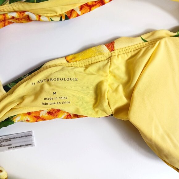 Anthropologie Classic One-Shoulder Bikini Top in Pina Colada - Picture 11 of 13